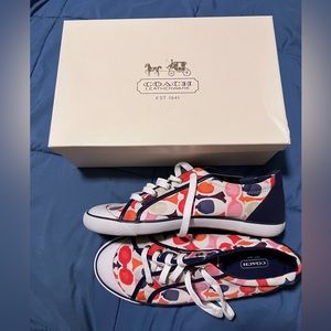 *NEW* Coach - Women’s Barrett Multi Signature Logo Sneaker, Size 10